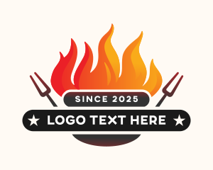 Flame Grill Fork logo