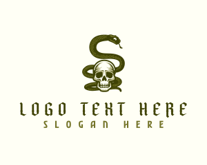 Skeleton Serpent Snake logo