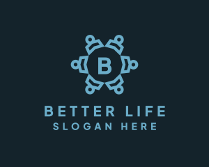 Blue Community Firm logo design