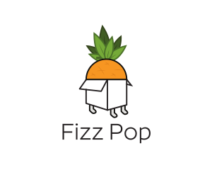 Pineapple Fruit Box logo design