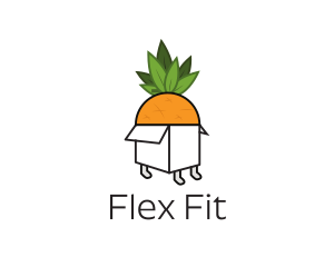 Pineapple Fruit Box logo design