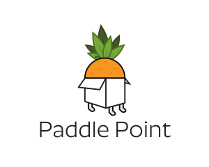 Pineapple Fruit Box logo design