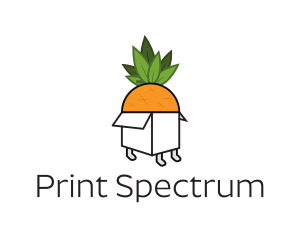 Pineapple Fruit Box logo design