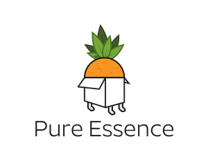 Pineapple Fruit Box logo design