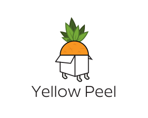 Pineapple Fruit Box logo design