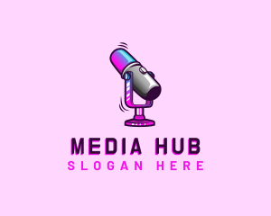 Microphone Podcast Multimedia logo