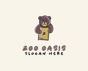 Bear Zoo Signage  logo design