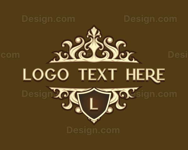 Luxury Shield Crown Logo