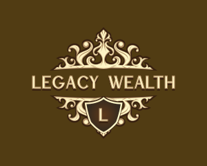 Luxury Shield Crown logo design