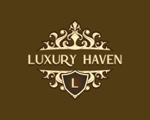 Luxury Shield Crown logo design