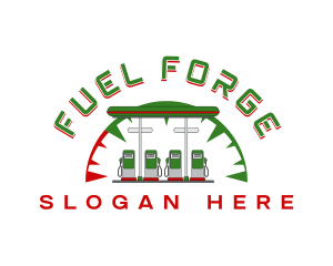 Automotive Gas Station logo design