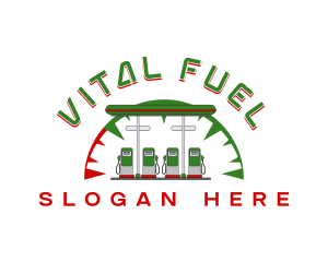 Automotive Gas Station logo design