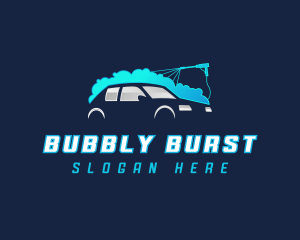 Car Wash Bubble logo design