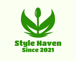 Green Spoon Leaf logo