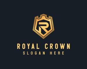 Royal Crest Letter R logo design