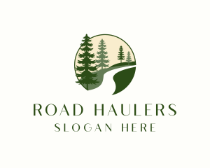 Forest Road Landscape logo design