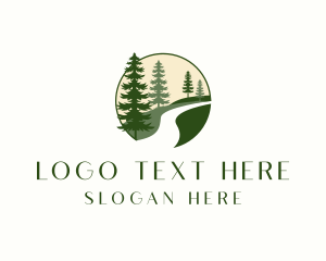 Landscape - Forest Road Landscape logo design