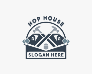 House Roofing Repair logo design