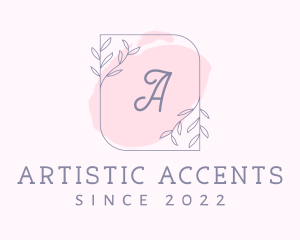 Organic Beauty Cosmetics Letter logo design