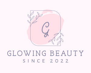 Organic Beauty Cosmetics Letter logo