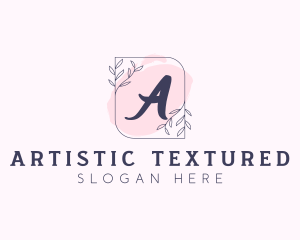 Organic Beauty Cosmetics Letter logo design