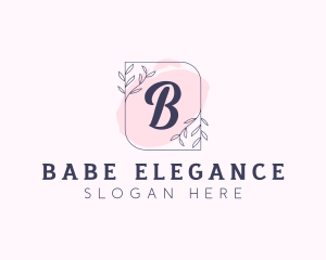 Organic Beauty Cosmetics Letter logo design