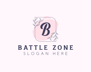 Organic Beauty Cosmetics Letter logo design