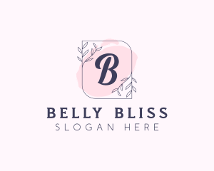 Organic Beauty Cosmetics Letter logo design