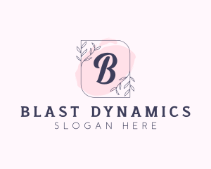 Organic Beauty Cosmetics Letter logo design