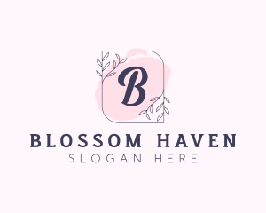 Organic Beauty Cosmetics Letter logo design