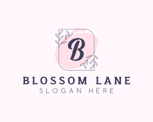 Organic Beauty Cosmetics Letter logo design