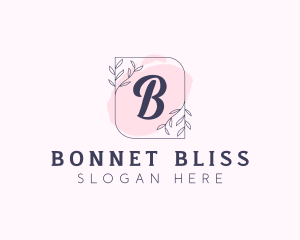 Organic Beauty Cosmetics Letter logo design