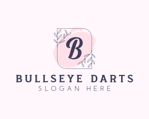 Organic Beauty Cosmetics Letter logo design