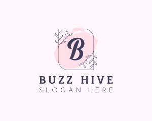 Organic Beauty Cosmetics Letter logo design