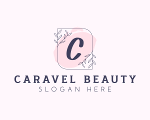 Organic Beauty Cosmetics Letter logo design