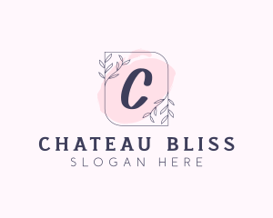 Organic Beauty Cosmetics Letter logo design