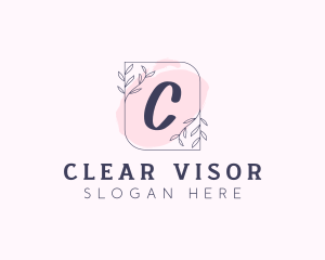 Organic Beauty Cosmetics Letter logo design