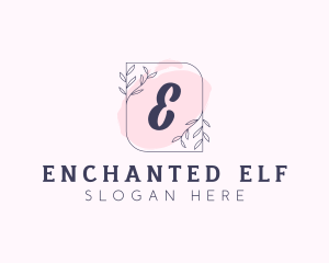 Organic Beauty Cosmetics Letter logo design