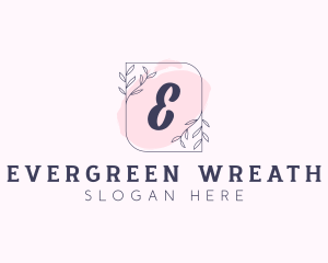 Organic Beauty Cosmetics Letter logo design