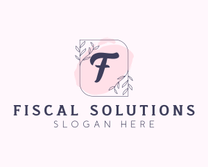 Organic Beauty Cosmetics Letter logo design