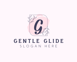 Organic Beauty Cosmetics Letter logo design