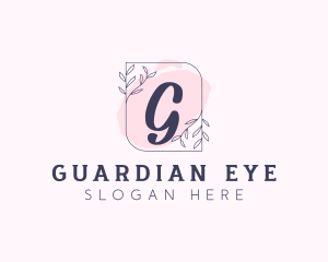 Organic Beauty Cosmetics Letter logo design