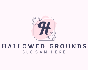 Organic Beauty Cosmetics Letter logo design