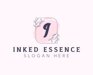 Organic Beauty Cosmetics Letter logo design