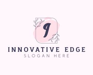 Organic Beauty Cosmetics Letter logo design