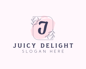 Organic Beauty Cosmetics Letter logo design