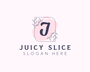 Organic Beauty Cosmetics Letter logo design