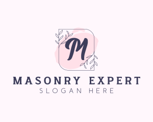 Organic Beauty Cosmetics Letter logo design