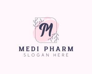 Organic Beauty Cosmetics Letter logo design