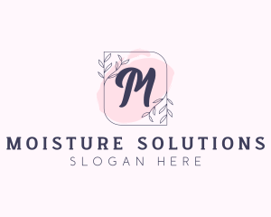 Organic Beauty Cosmetics Letter logo design